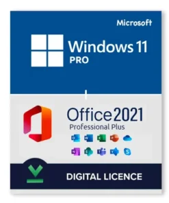 Windows 11 Pro + Microsoft Office 2021 Professional Bundle – Digital Licenses 1PC